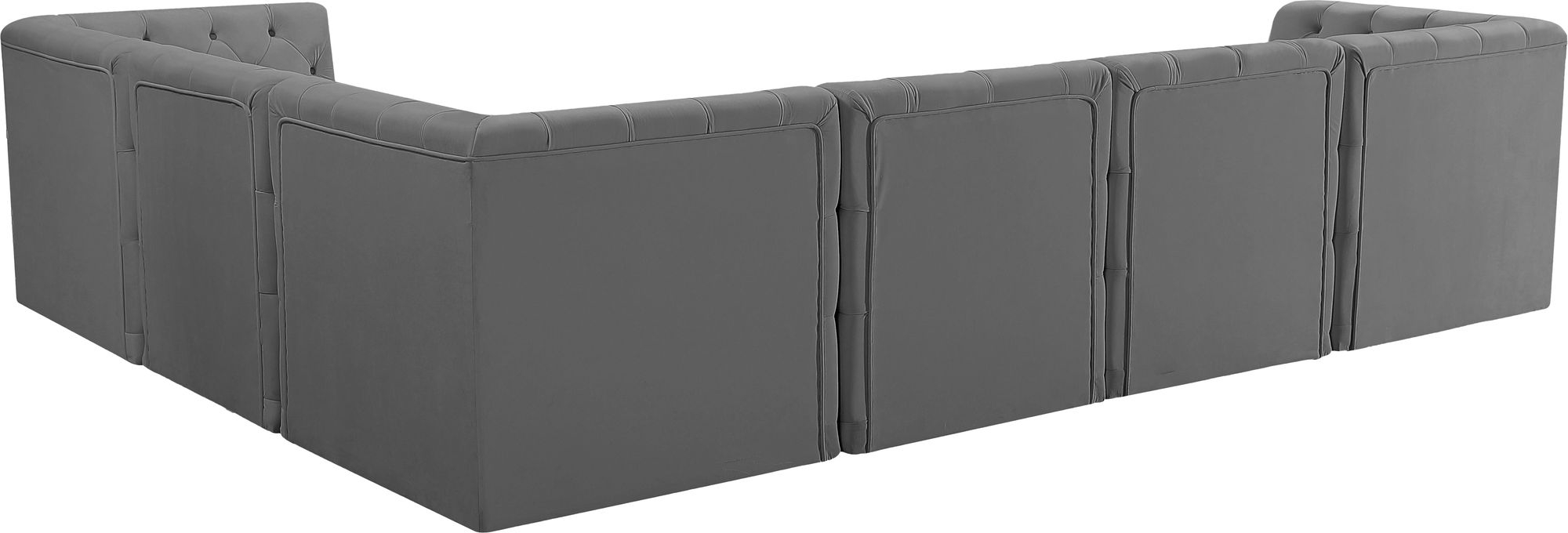 Tuft 128" 6-Piece Velvet Modular Sectional