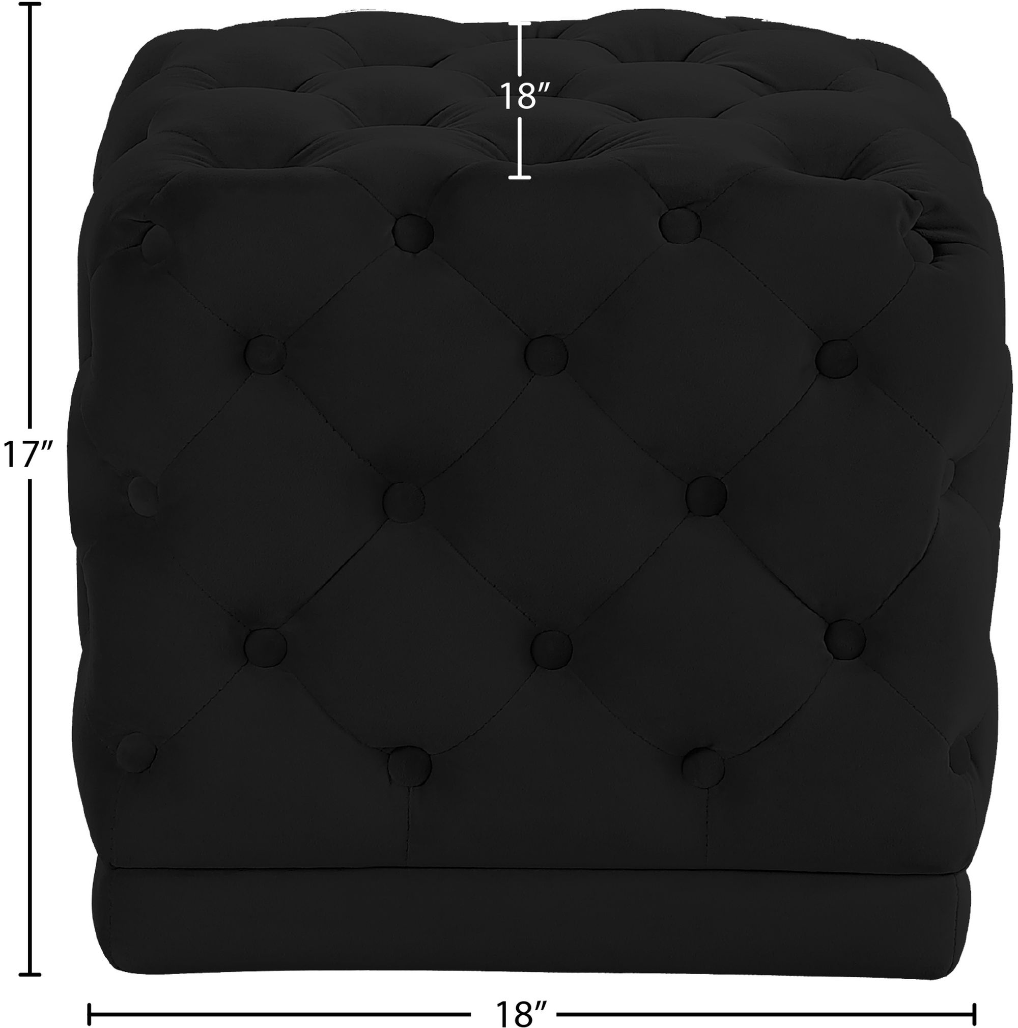Stella Velvet Ottoman/Stool