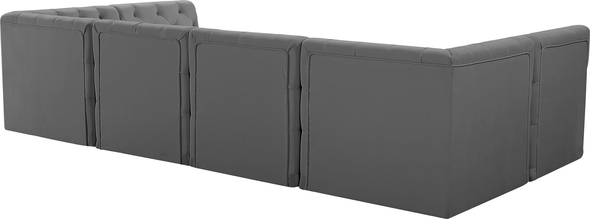 Tuft 128" 6-Piece Velvet Modular U-Shape Sectional