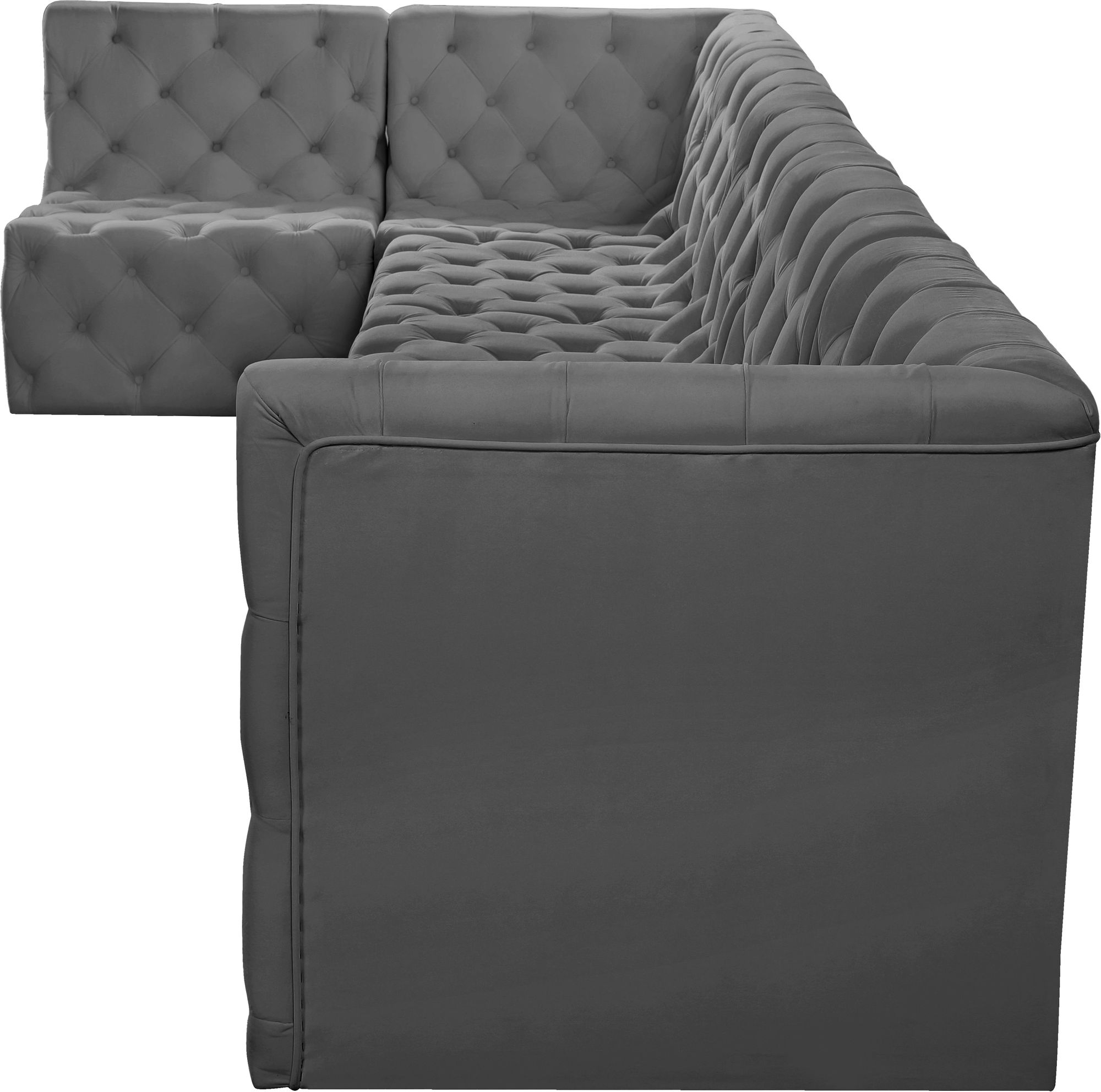 Tuft 157" 6-Piece Velvet Modular Sectional