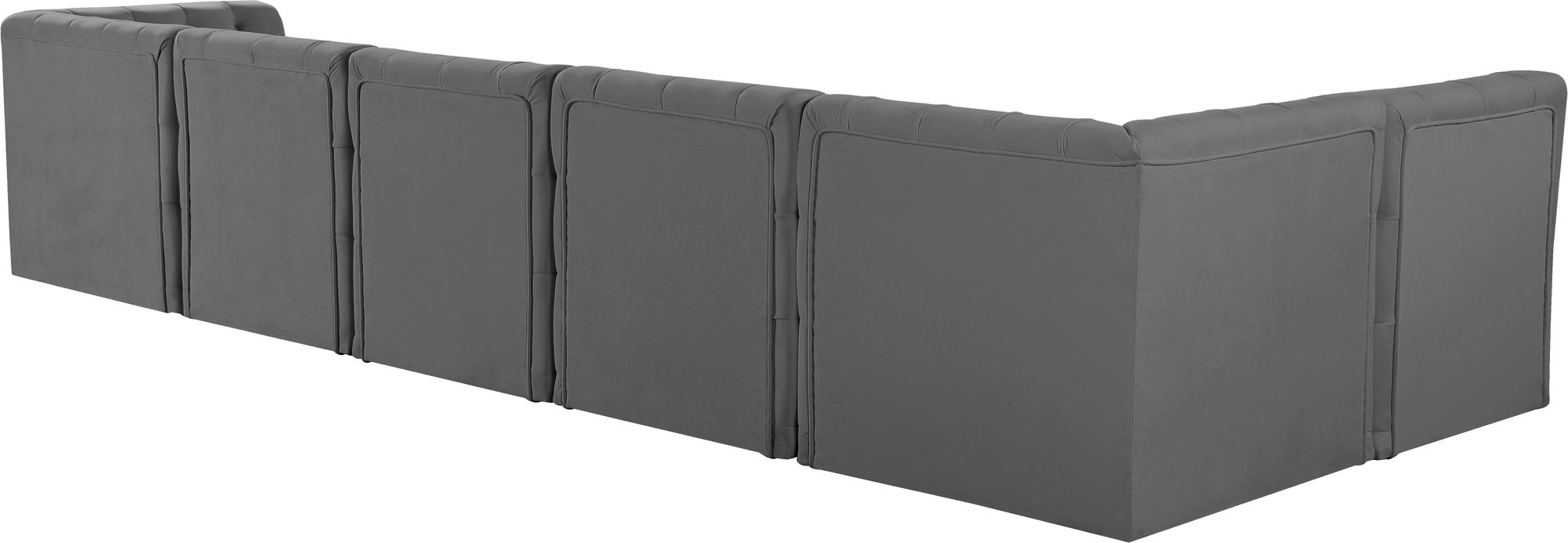 Tuft 157" 6-Piece Velvet Modular Sectional