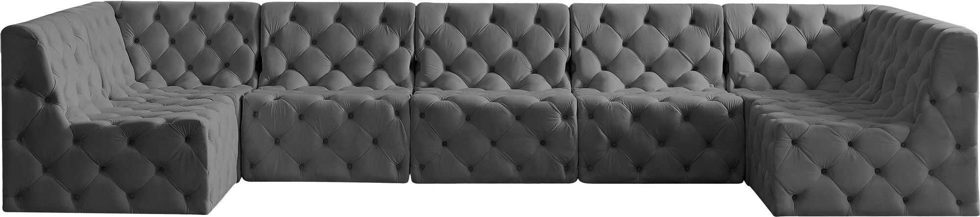 Tuft 157" 7-Piece Velvet Modular Sectional