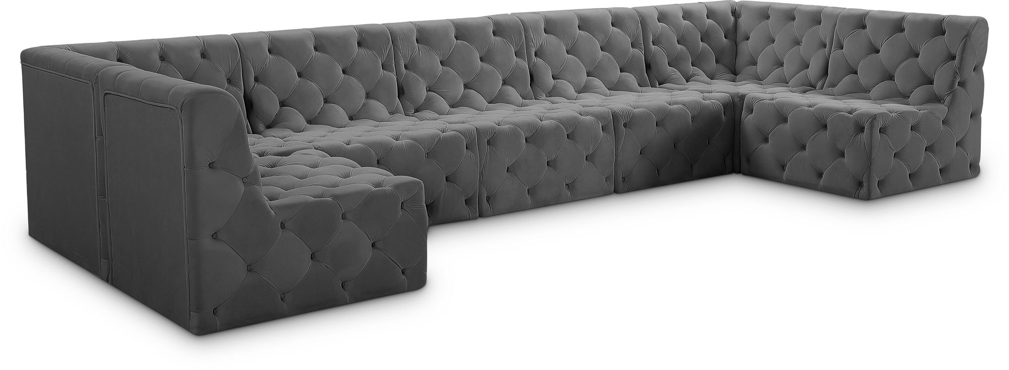 Tuft 157" 7-Piece Velvet Modular Sectional