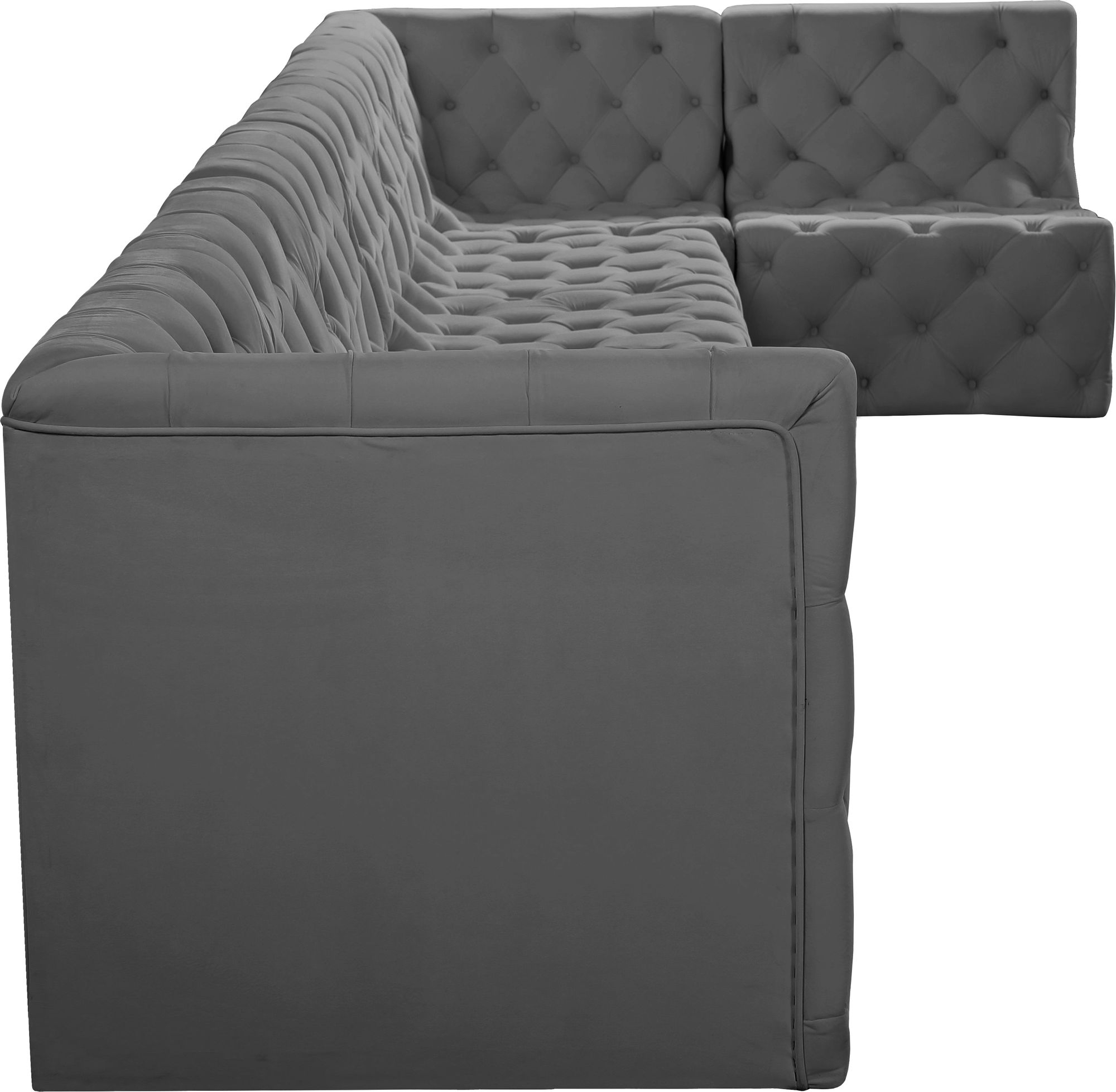 Tuft 186" 7-Piece Velvet Modular Sectional
