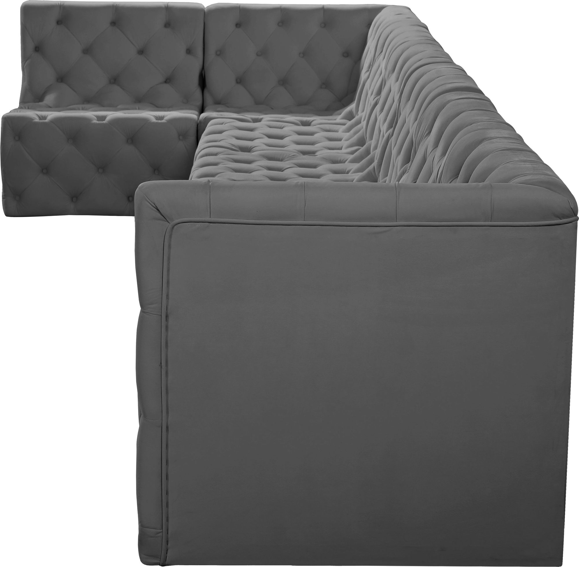 Tuft 186" 7-Piece Velvet Modular Sectional