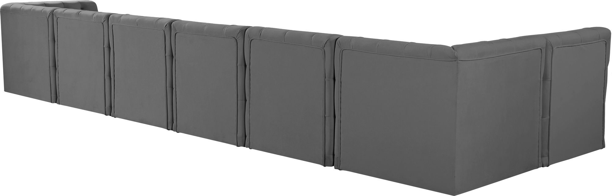Tuft 186" 7-Piece Velvet Modular Sectional