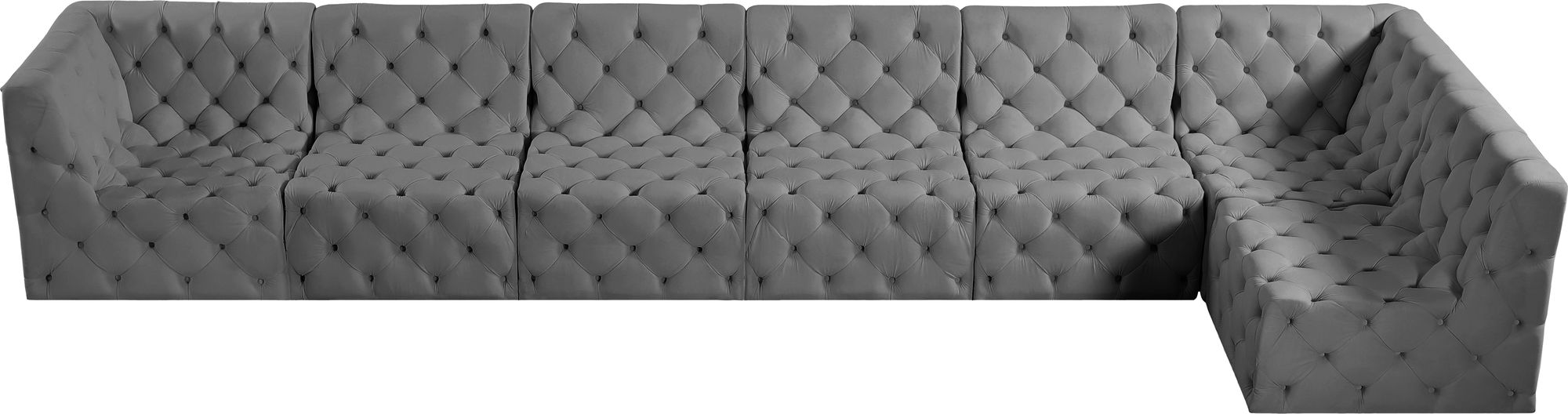 Tuft 186" 7-Piece Velvet Modular Sectional