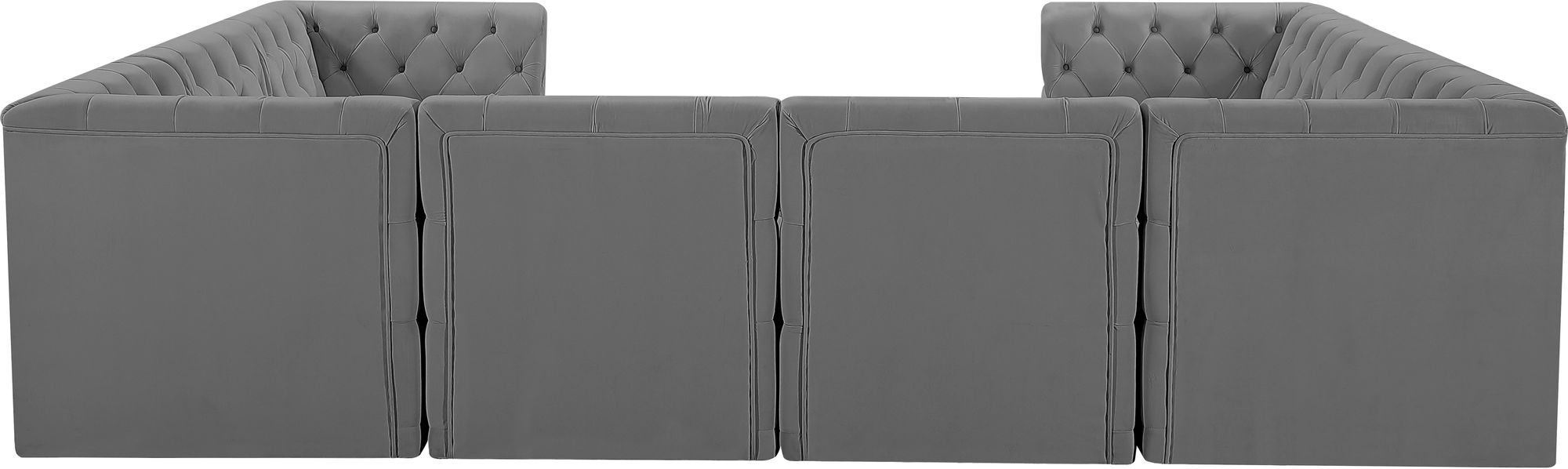 Tuft 128" 8-Piece Velvet Modular Sectional