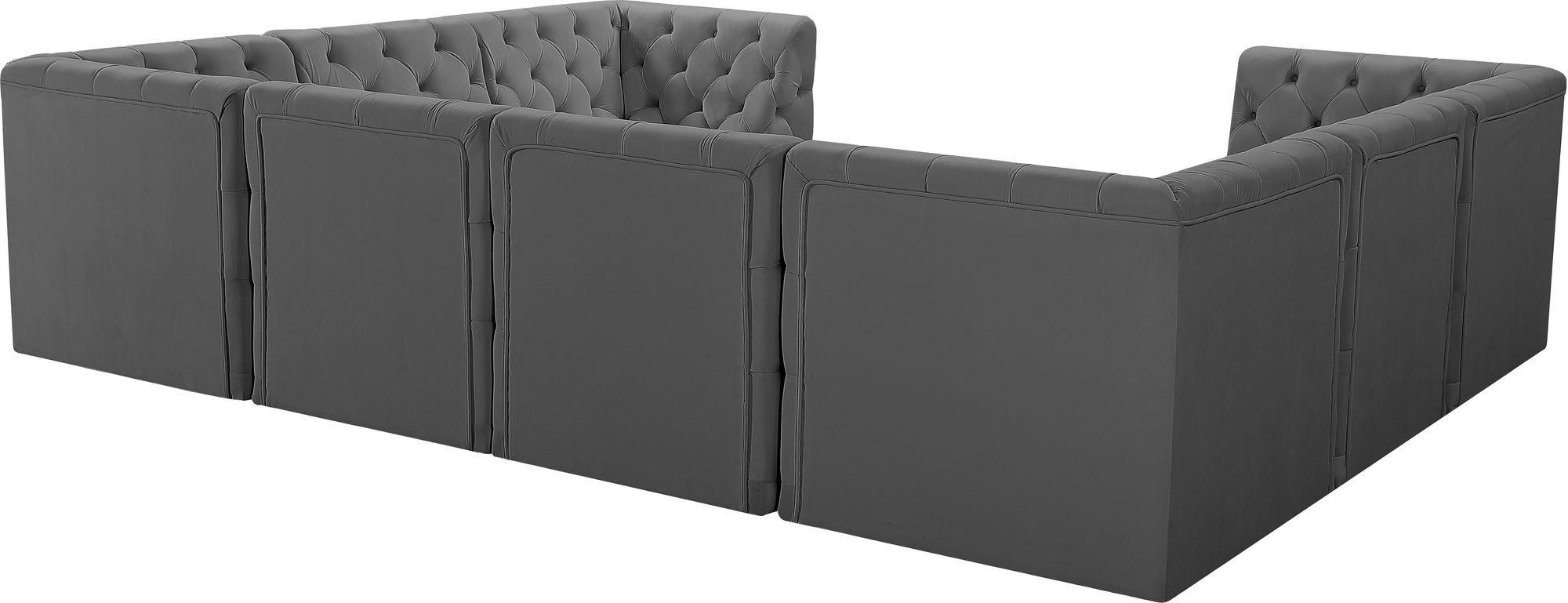 Tuft 128" 8-Piece Velvet Modular Sectional