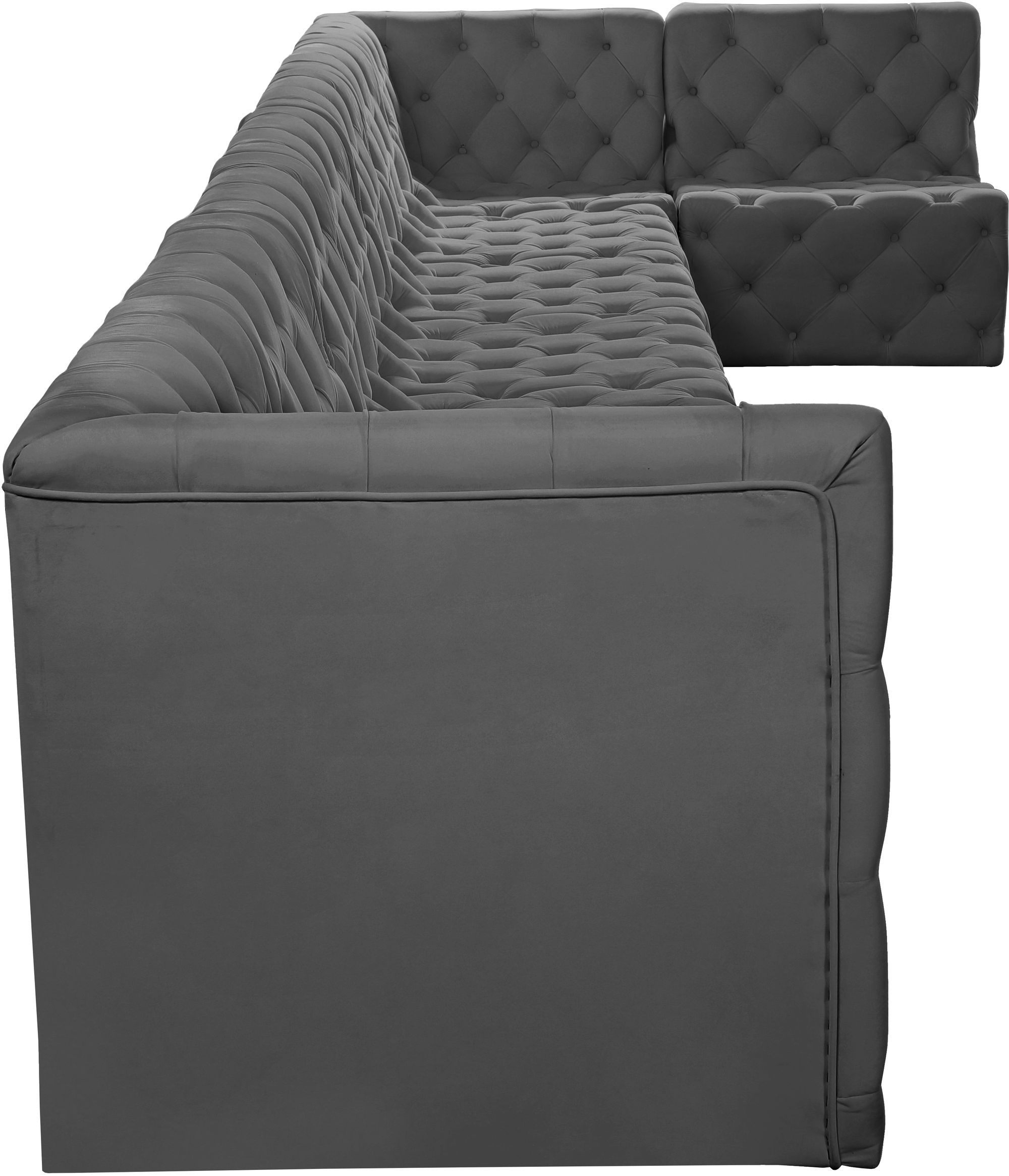 Tuft 186" 8-Piece Velvet Modular Sectional