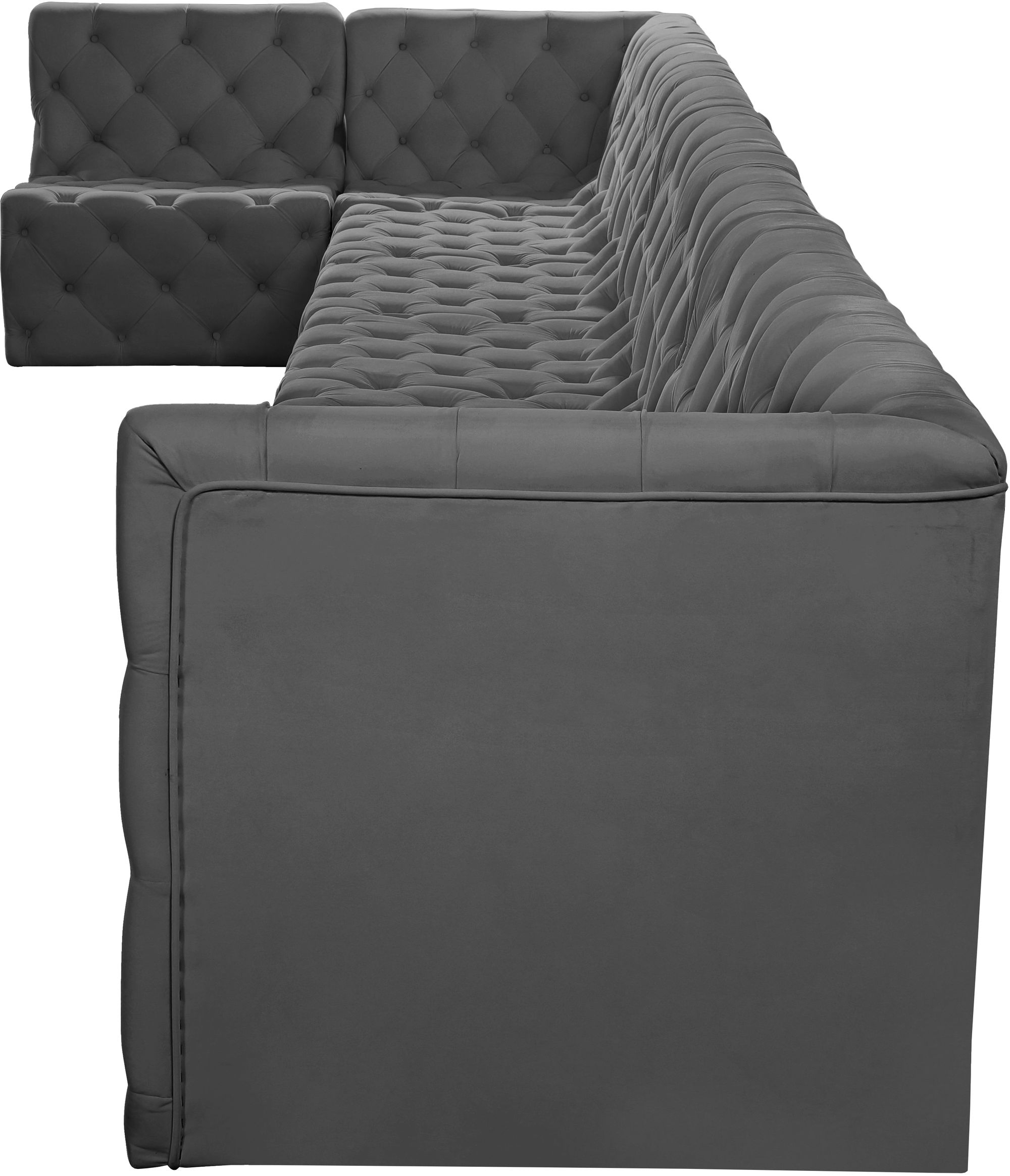 Tuft 186" 8-Piece Velvet Modular Sectional