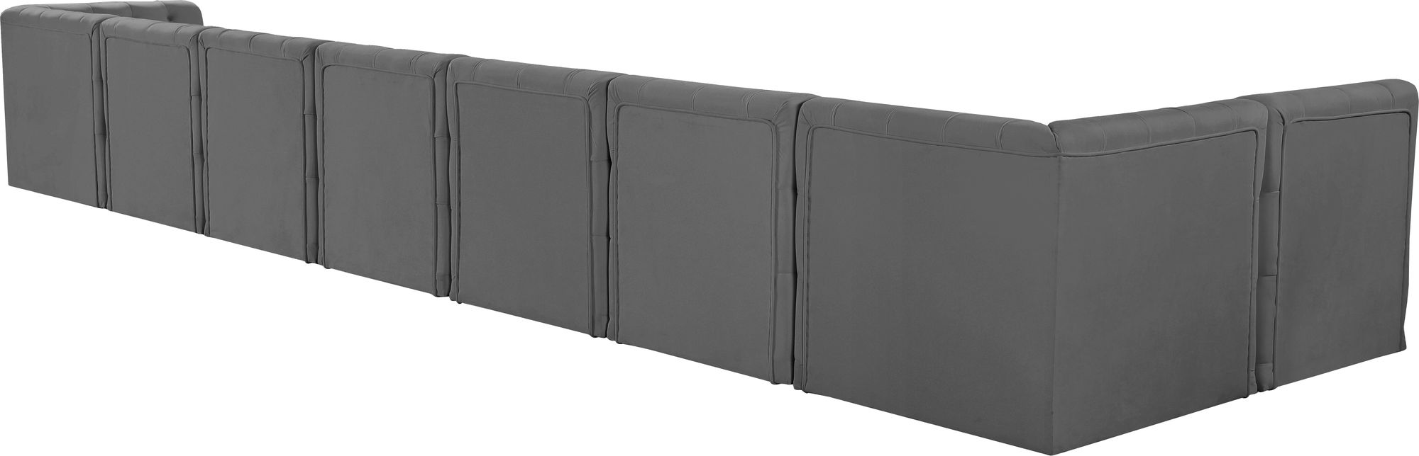 Tuft 186" 8-Piece Velvet Modular Sectional