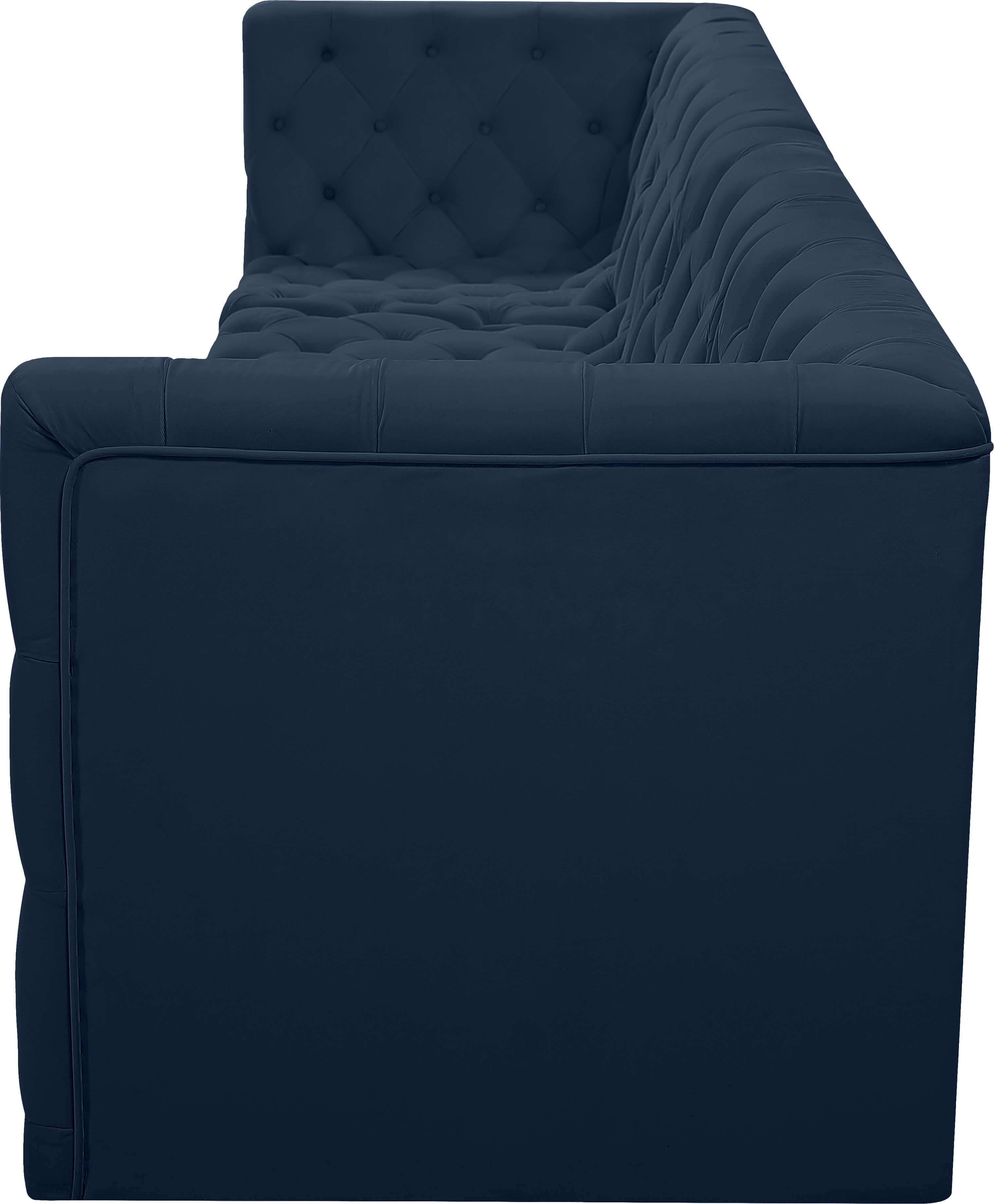 Tuft 128" Velvet Modular Sofa