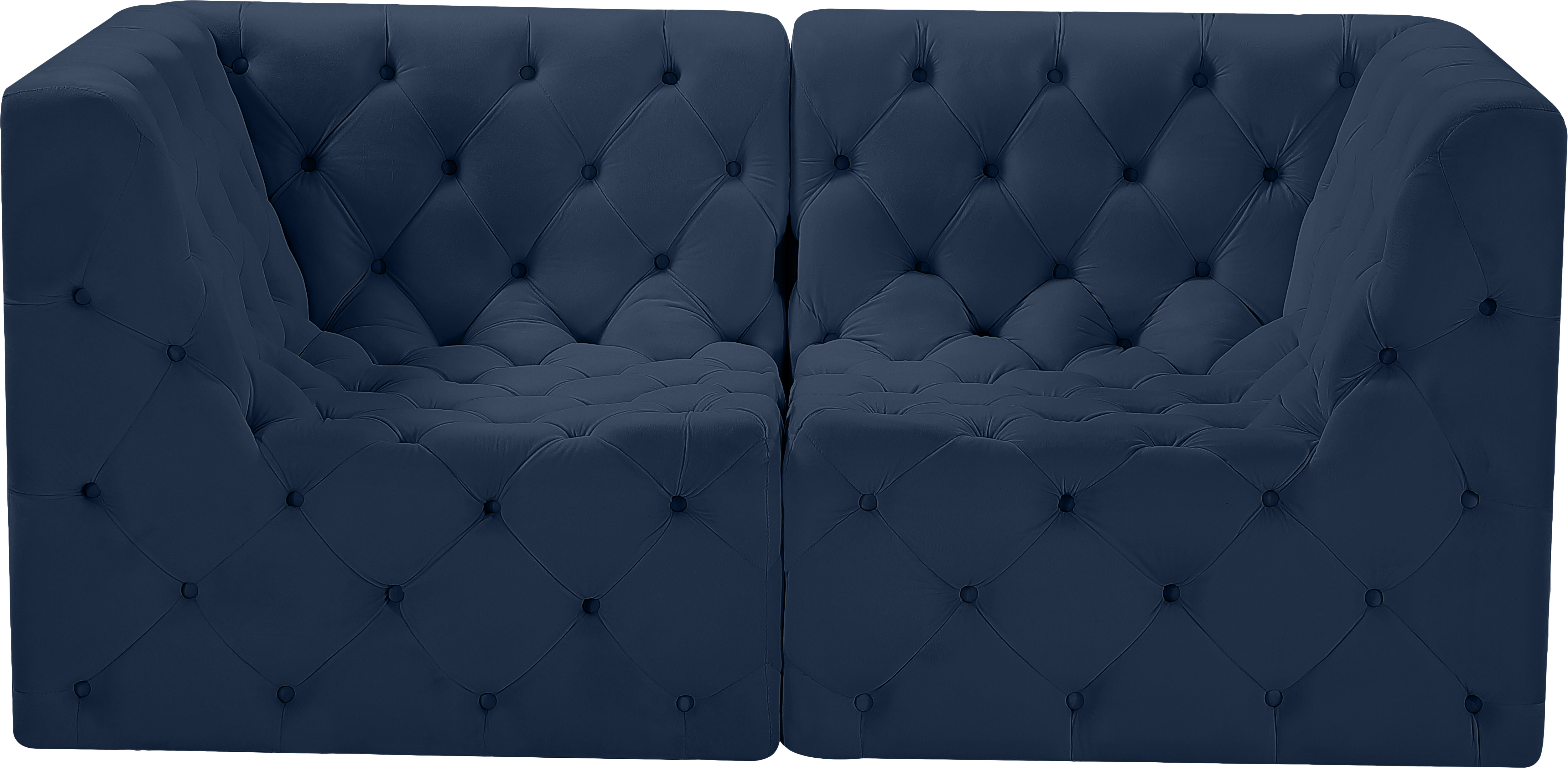 Tuft 70" Velvet Modular Sofa