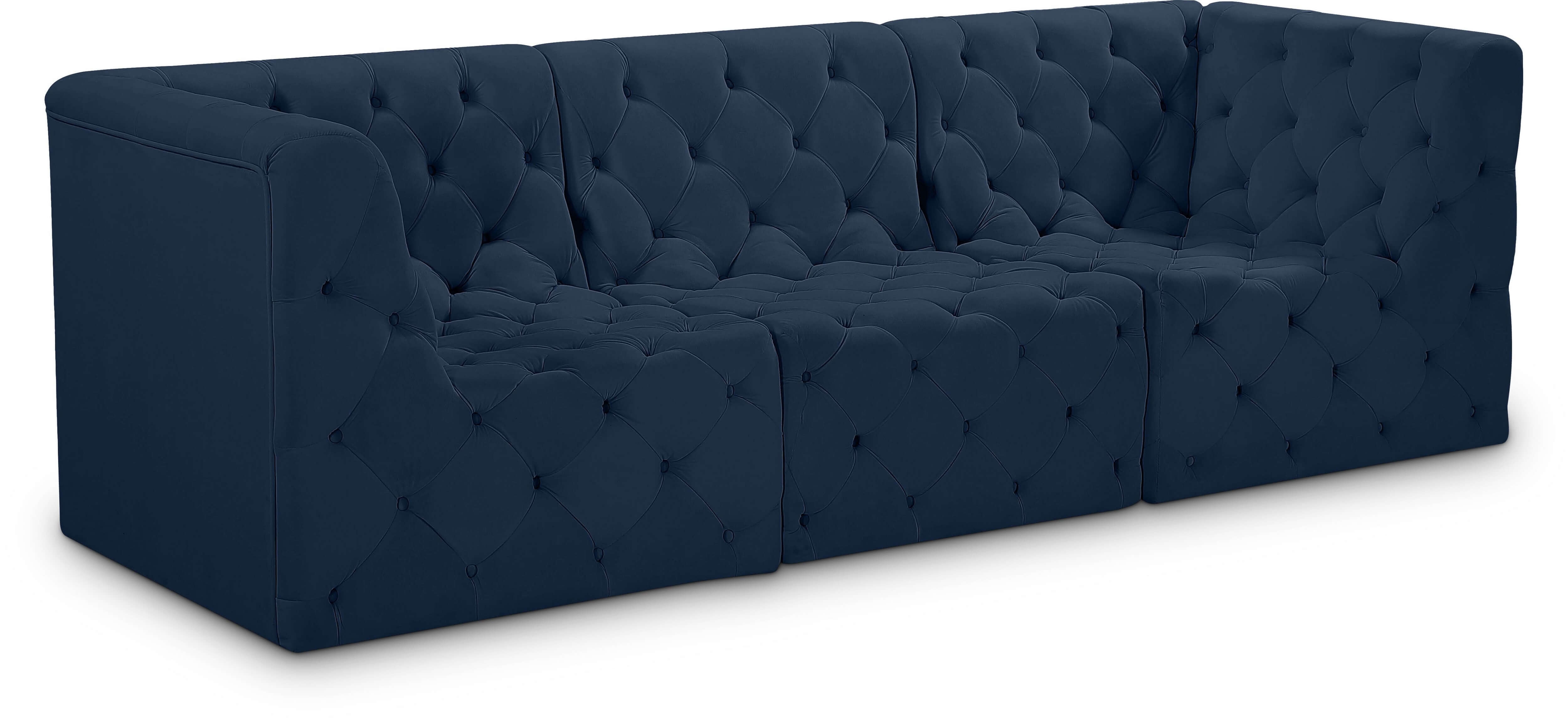 Tuft 99" Velvet Modular Sofa