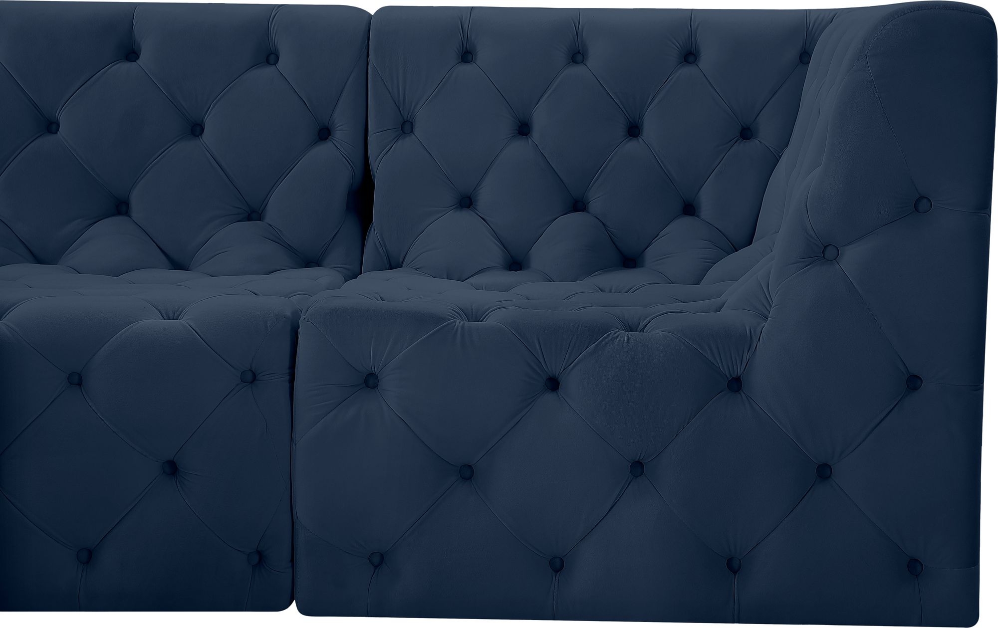 Tuft 99" 4-Piece Velvet Modular Sectional