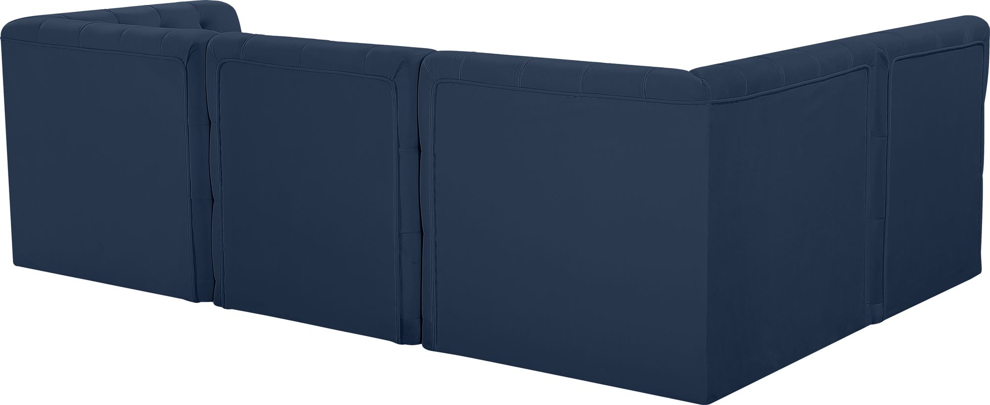 Tuft 99" 4-Piece Velvet Modular Sectional