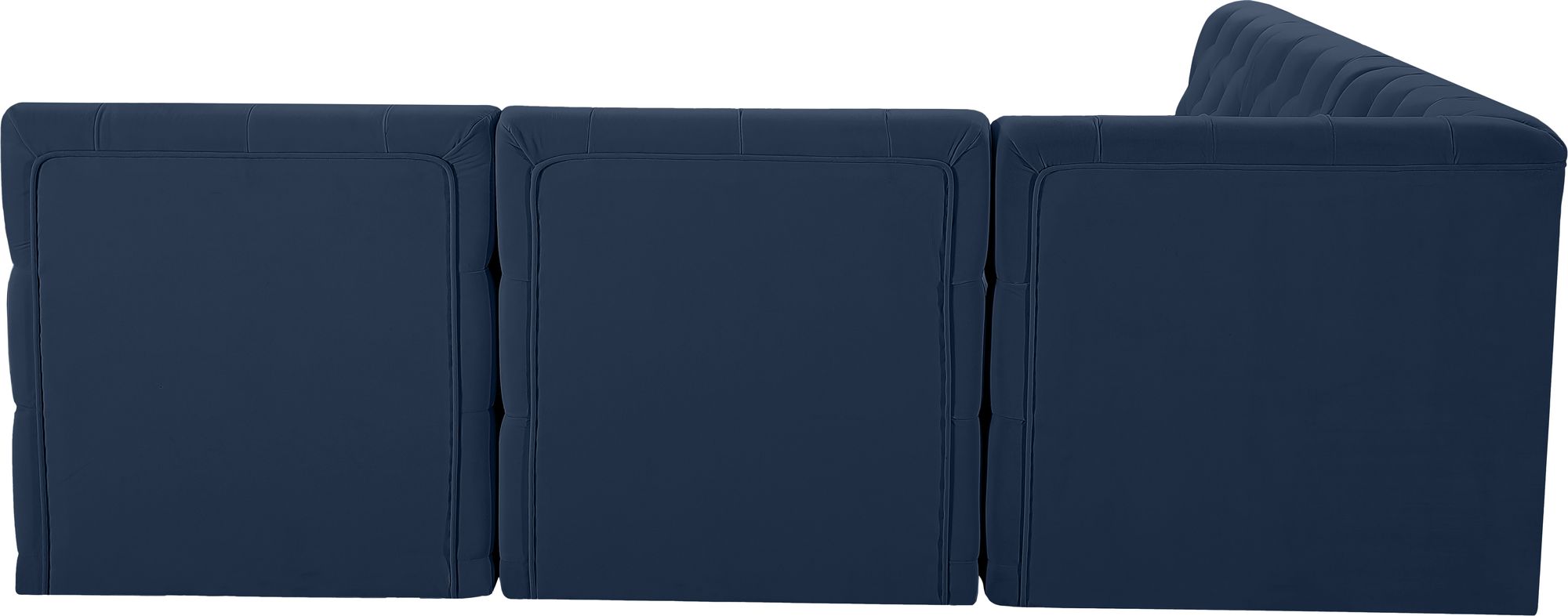 Tuft 93" 5-Piece Velvet Modular Armless Sectional