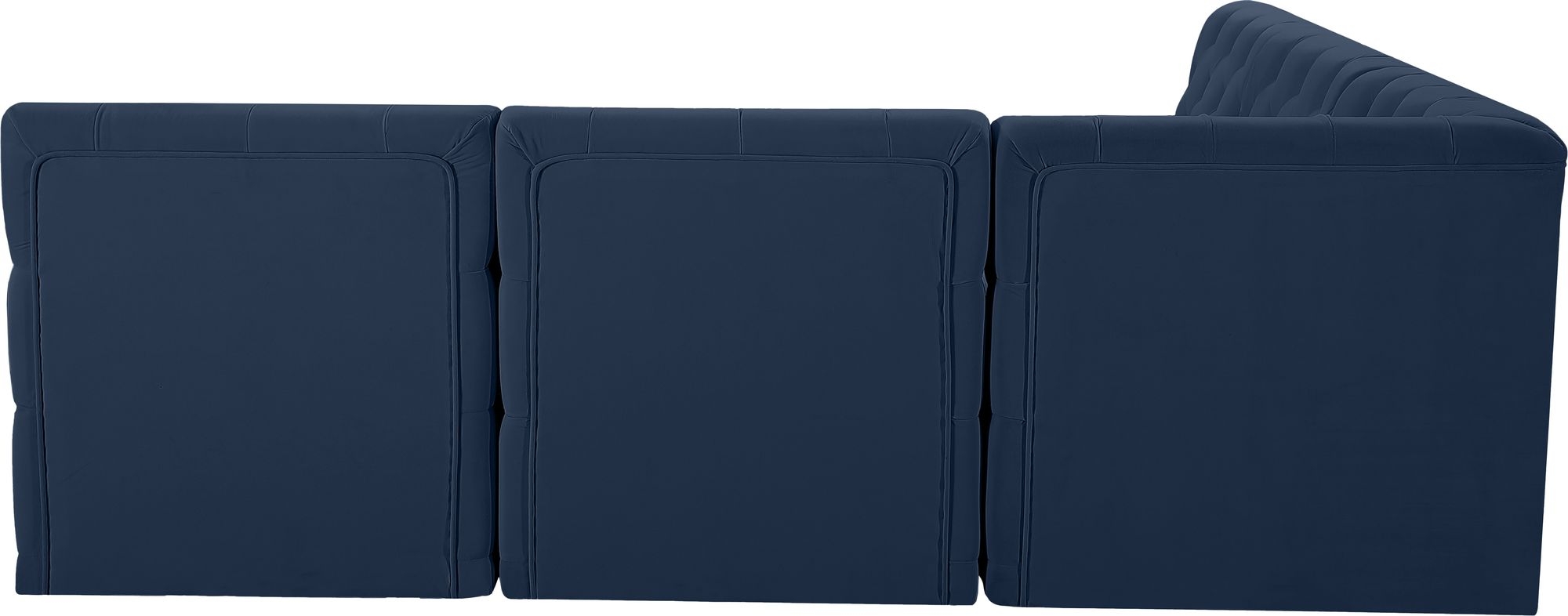 Tuft 93" 5-Piece Velvet Modular Armless Sectional