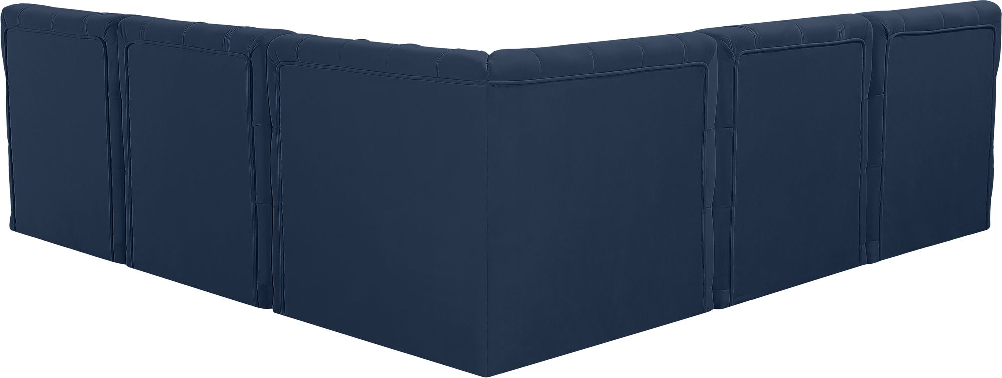Tuft 93" 5-Piece Velvet Modular Armless Sectional