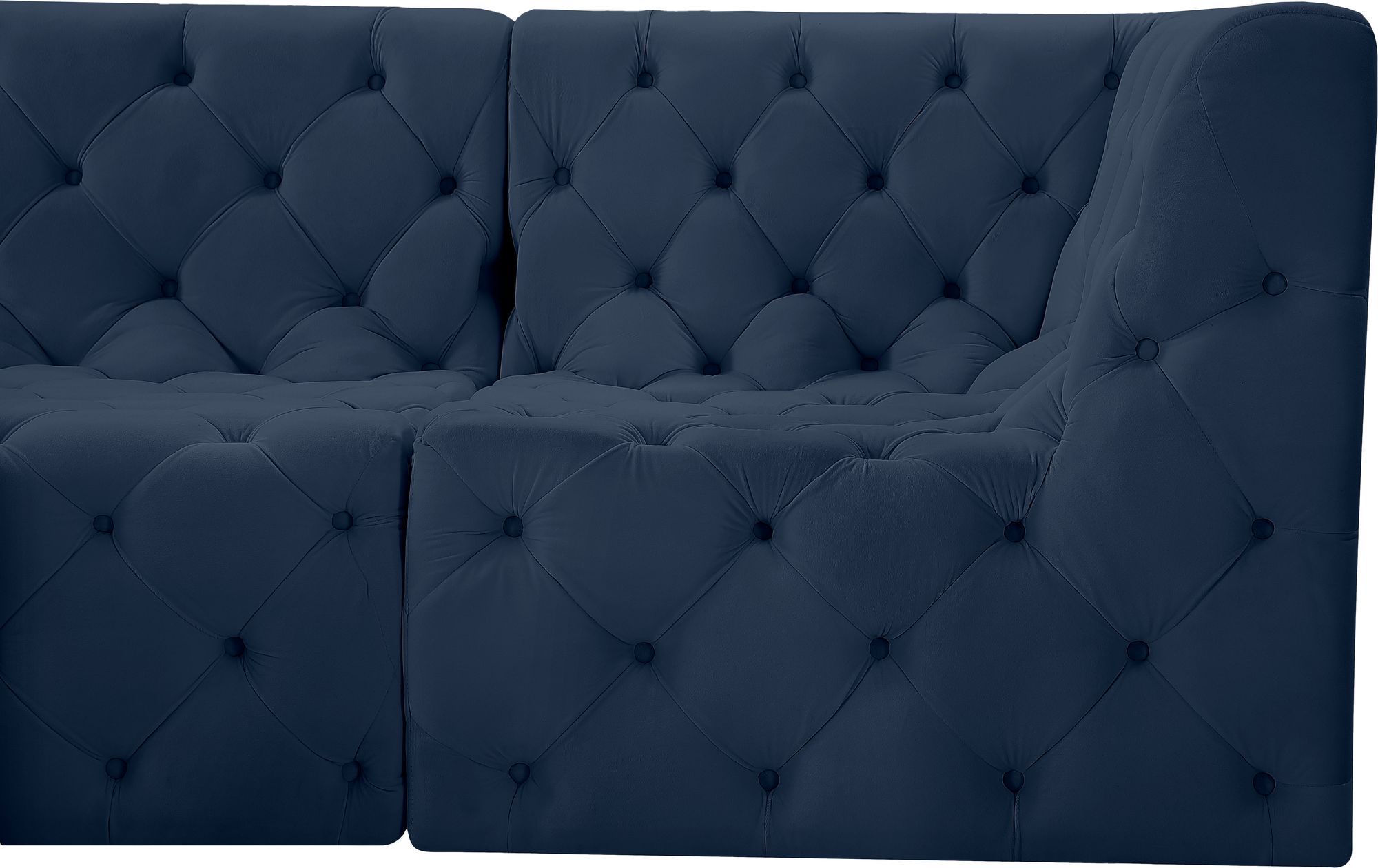 Tuft 93" 5-Piece Velvet Modular Armless Sectional