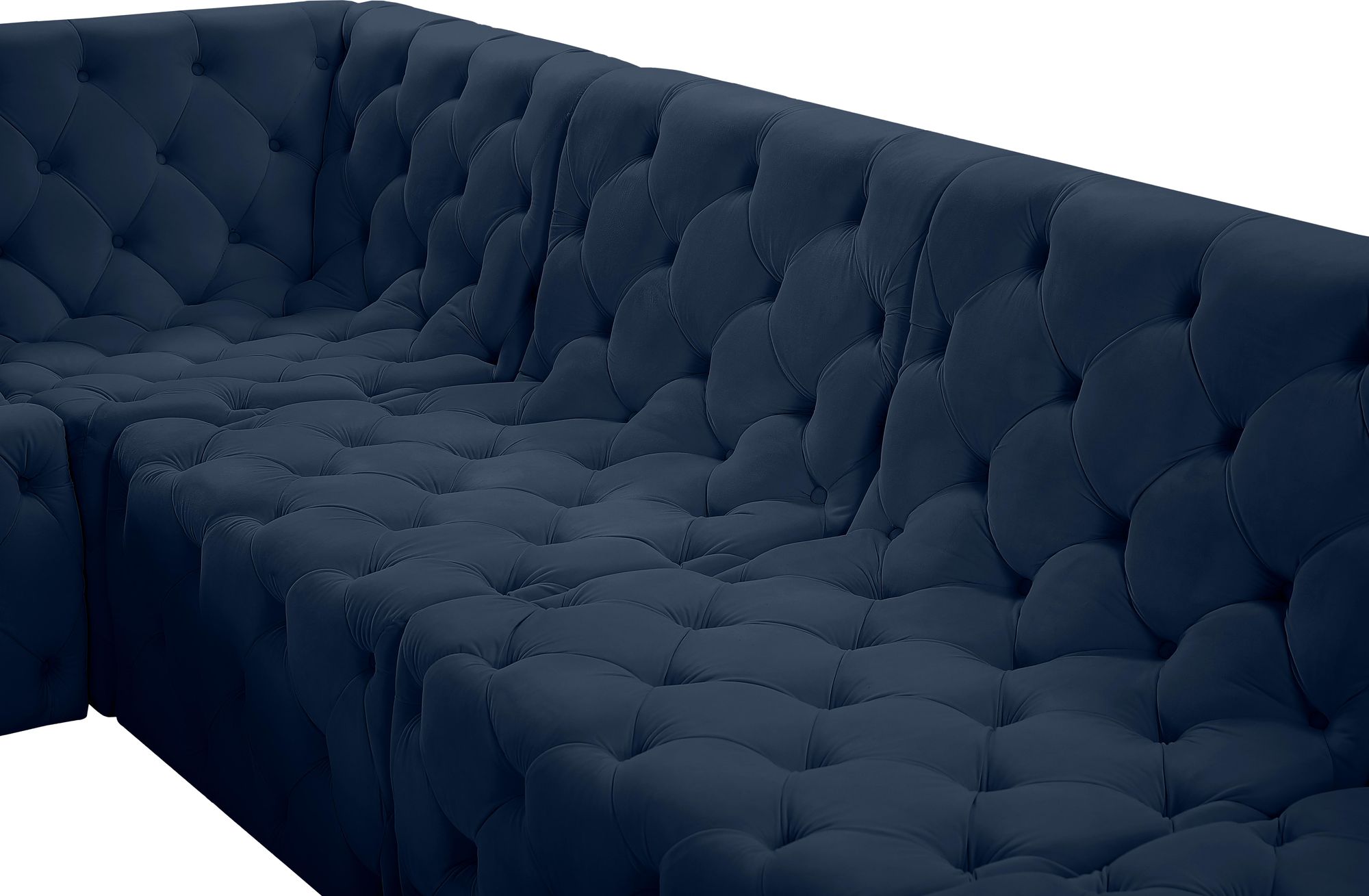 Tuft 93" 5-Piece Velvet Modular Armless Sectional