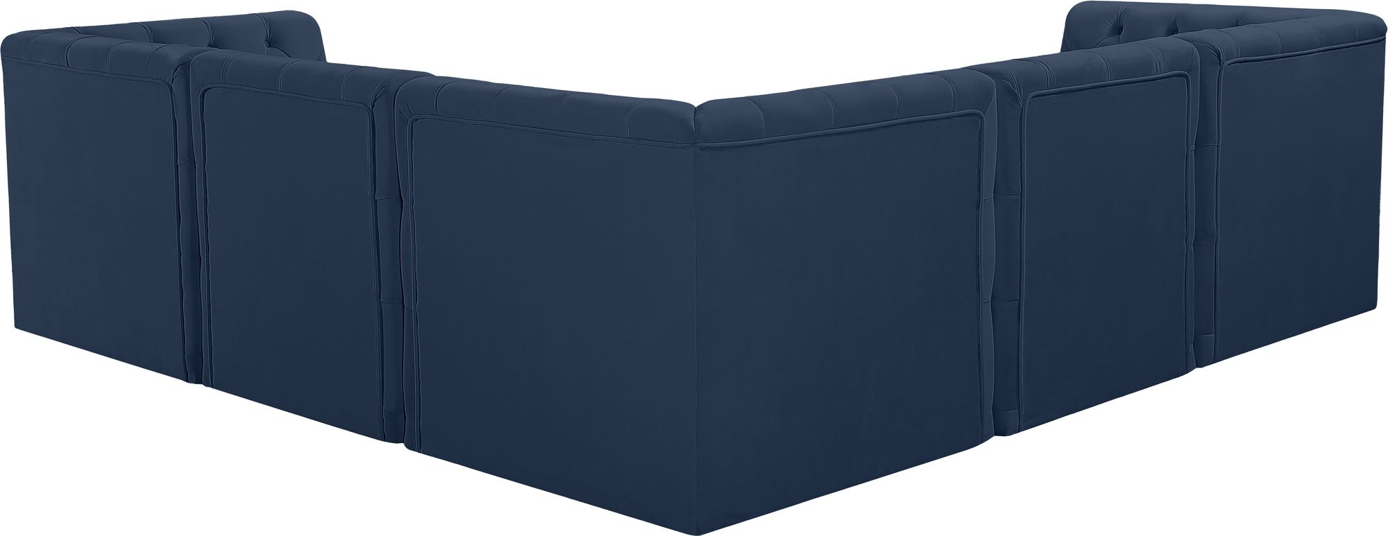 Tuft 99" 5-Piece Velvet Modular Sectional