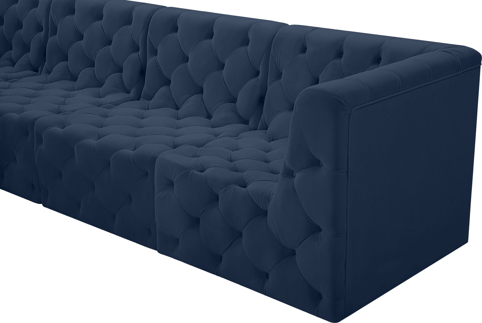 Tuft 128" 6-Piece Velvet Modular Sectional