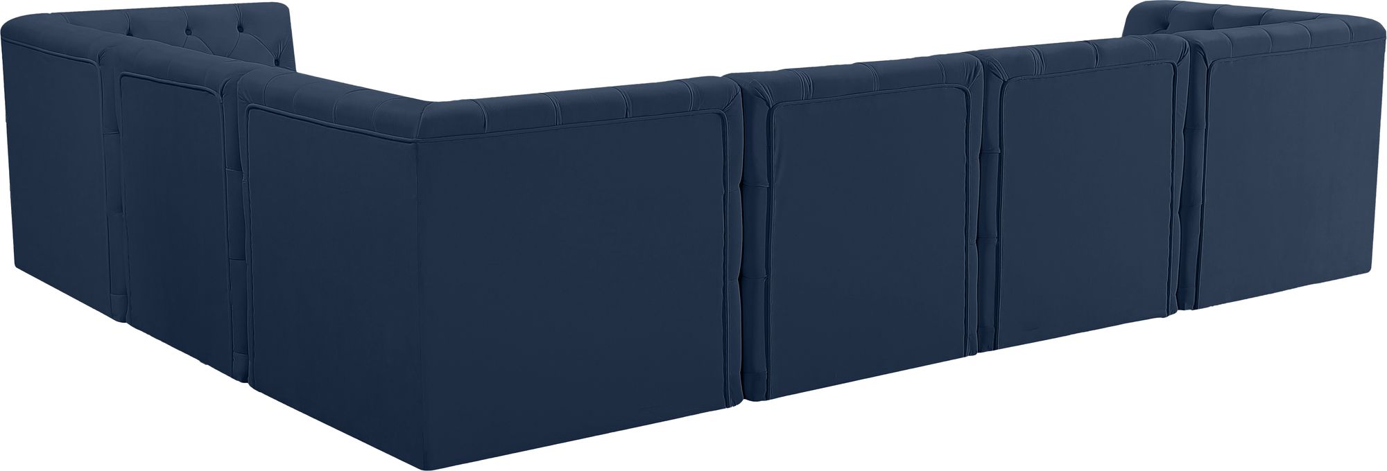 Tuft 128" 6-Piece Velvet Modular Sectional