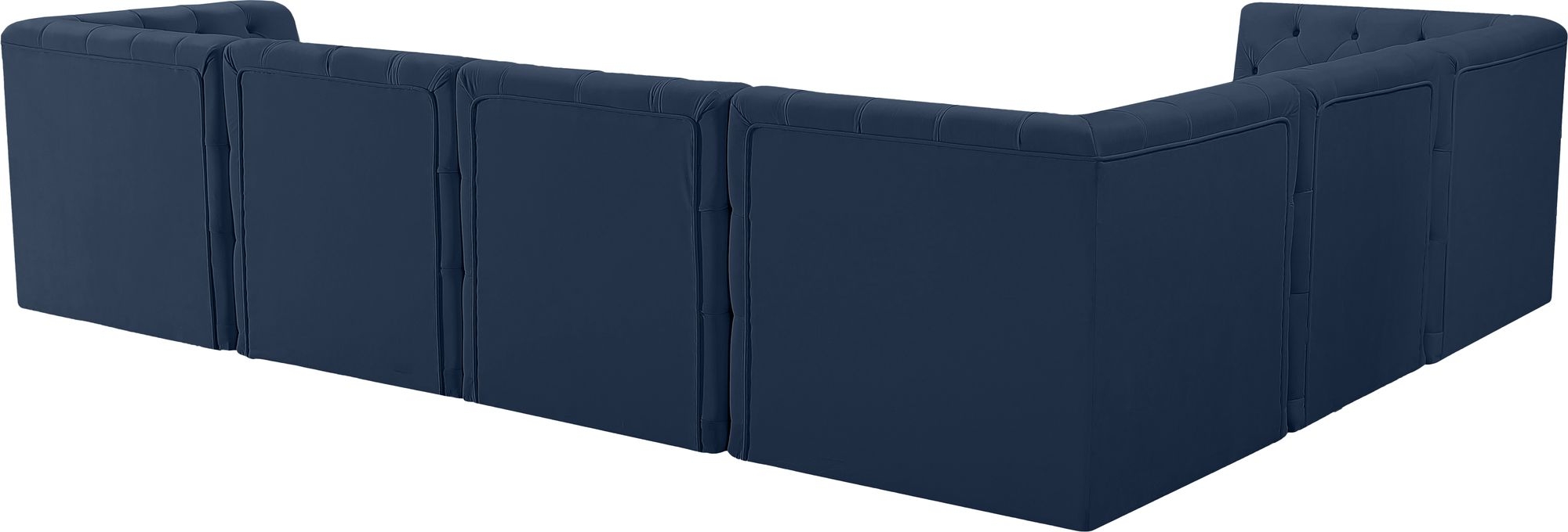 Tuft 128" 6-Piece Velvet Modular Sectional