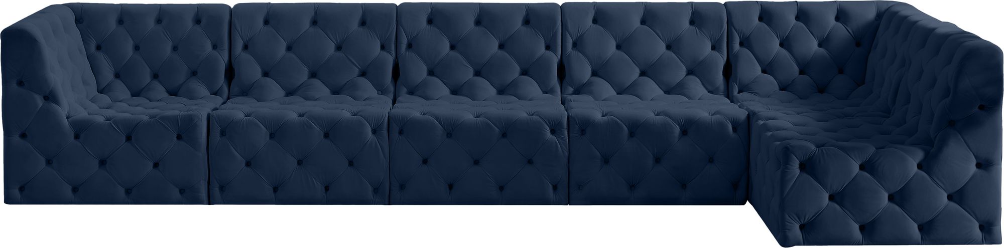 Tuft 157" 6-Piece Velvet Modular Sectional