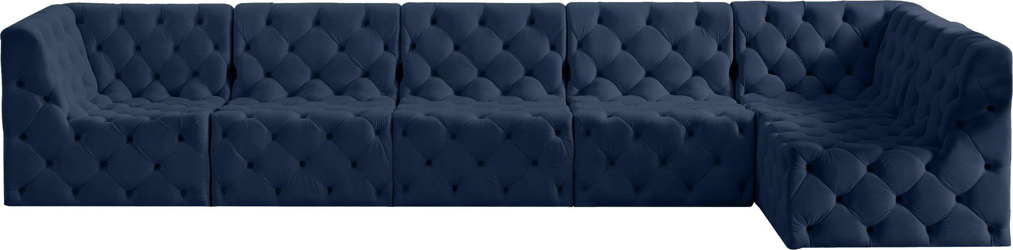 Tuft 157" 6-Piece Velvet Modular Sectional