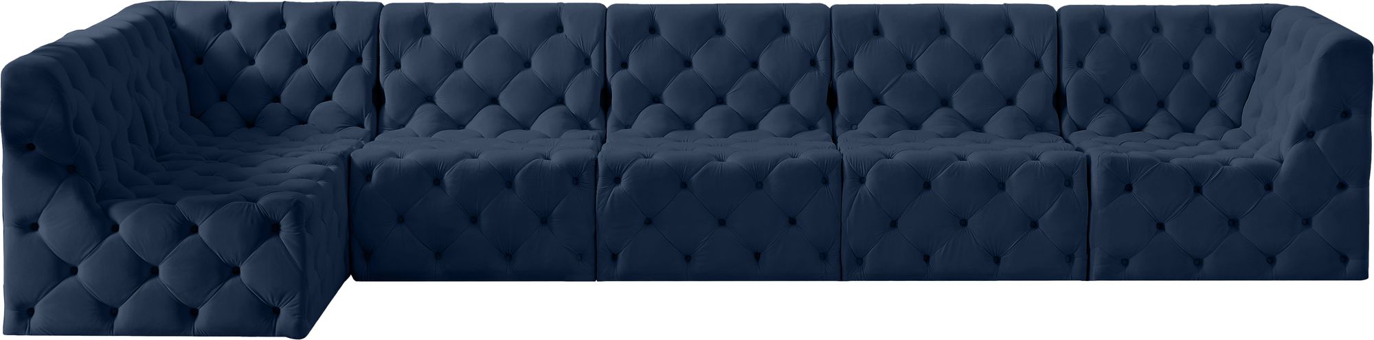 Tuft 157" 6-Piece Velvet Modular Sectional