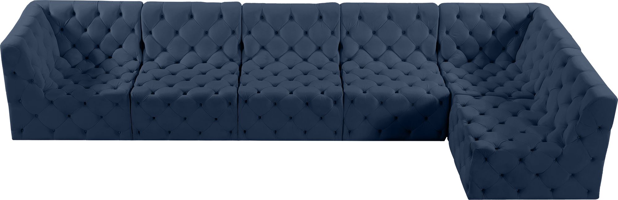 Tuft 157" 6-Piece Velvet Modular Sectional