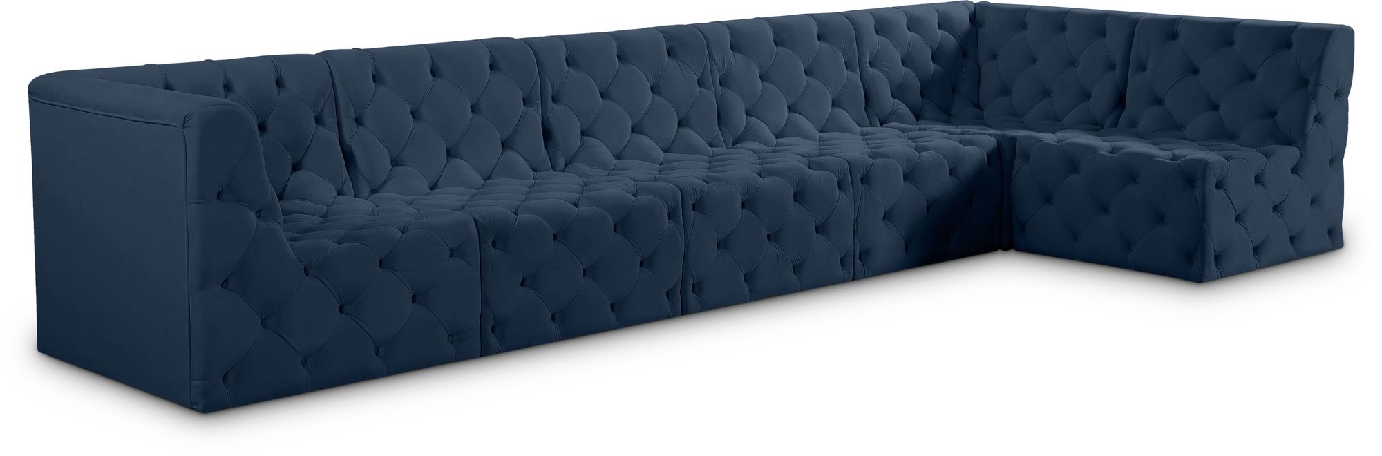 Tuft 157" 6-Piece Velvet Modular Sectional