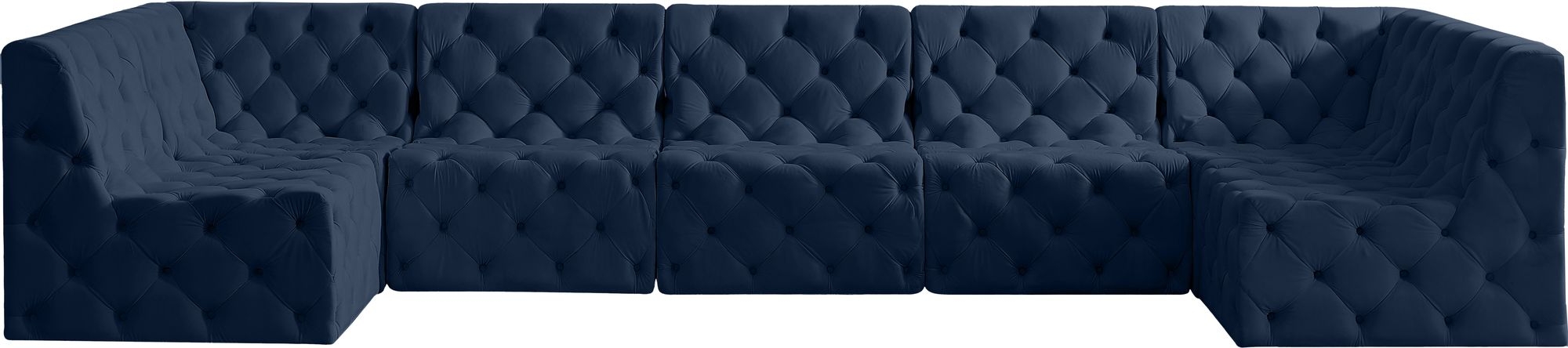 Tuft 157" 7-Piece Velvet Modular Sectional