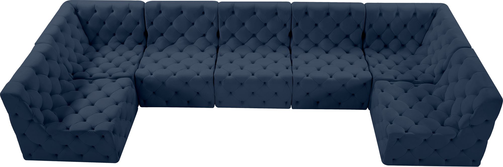 Tuft 157" 7-Piece Velvet Modular Sectional