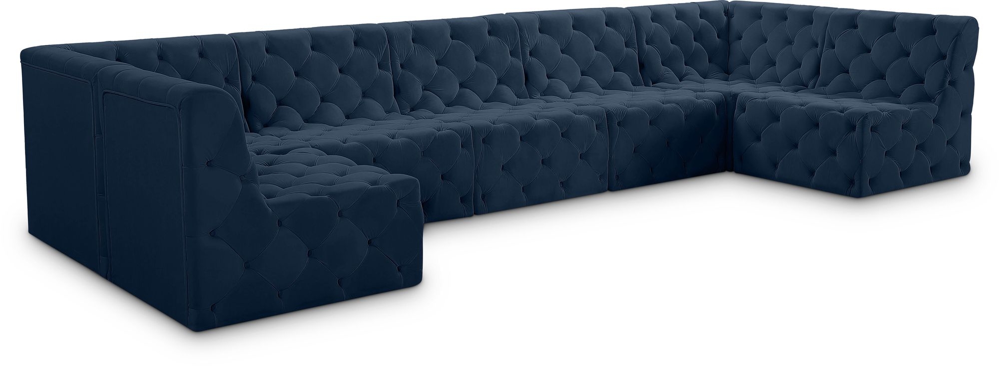 Tuft 157" 7-Piece Velvet Modular Sectional