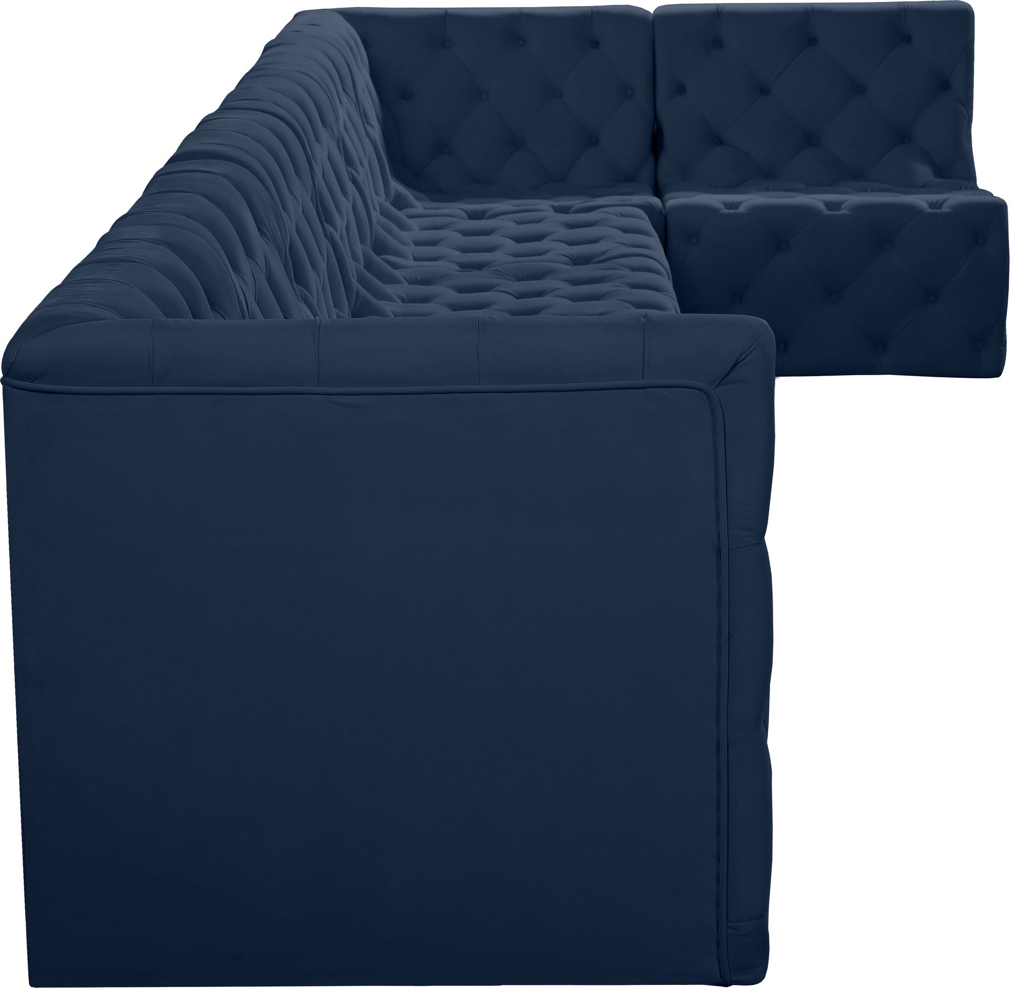 Tuft 186" 7-Piece Velvet Modular Sectional