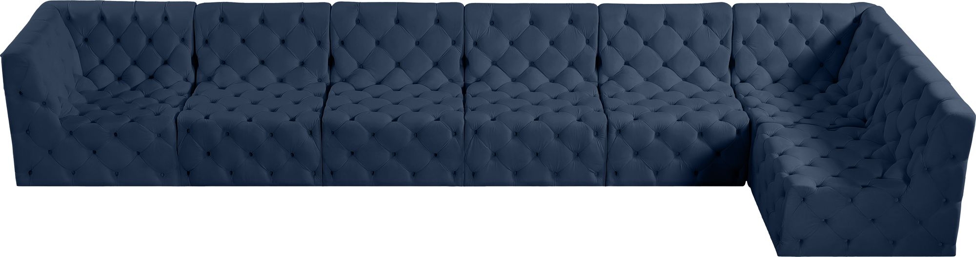 Tuft 186" 7-Piece Velvet Modular Sectional