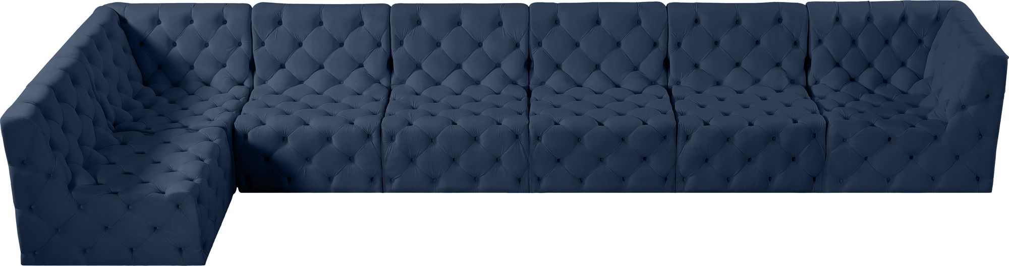 Tuft 186" 7-Piece Velvet Modular Sectional