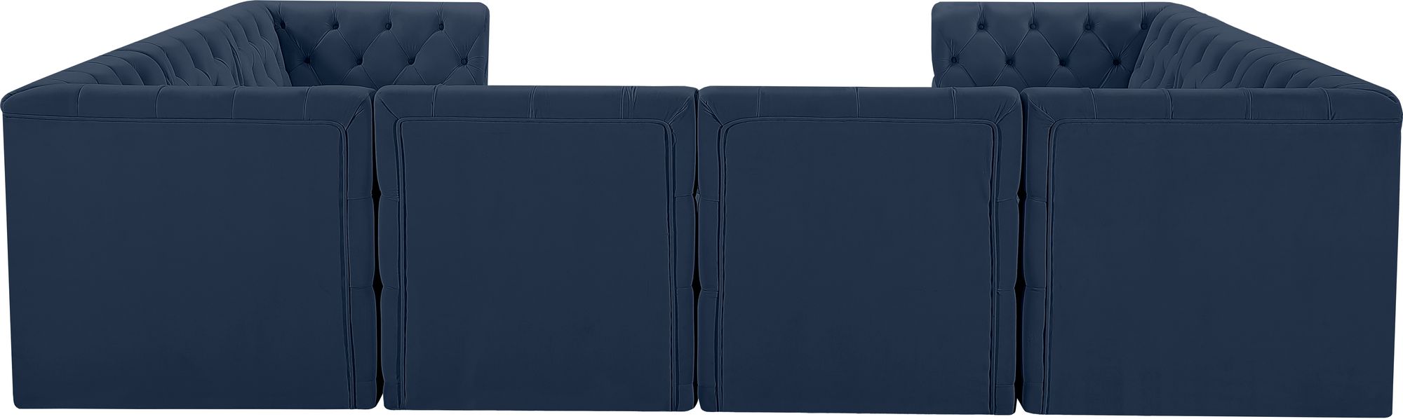 Tuft 128" 8-Piece Velvet Modular Sectional