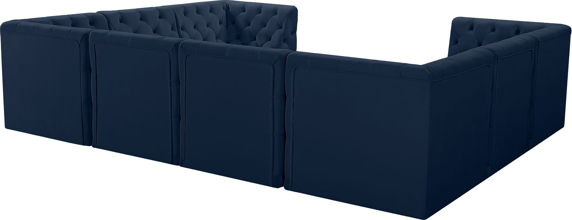 Tuft 128" 8-Piece Velvet Modular Sectional