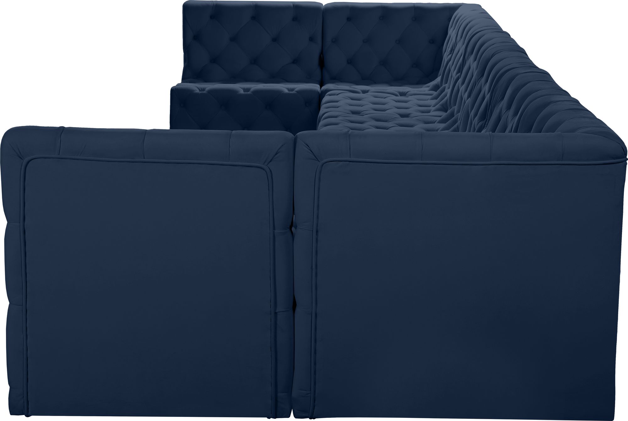 Tuft 215" 8-Piece Velvet Modular Sectional