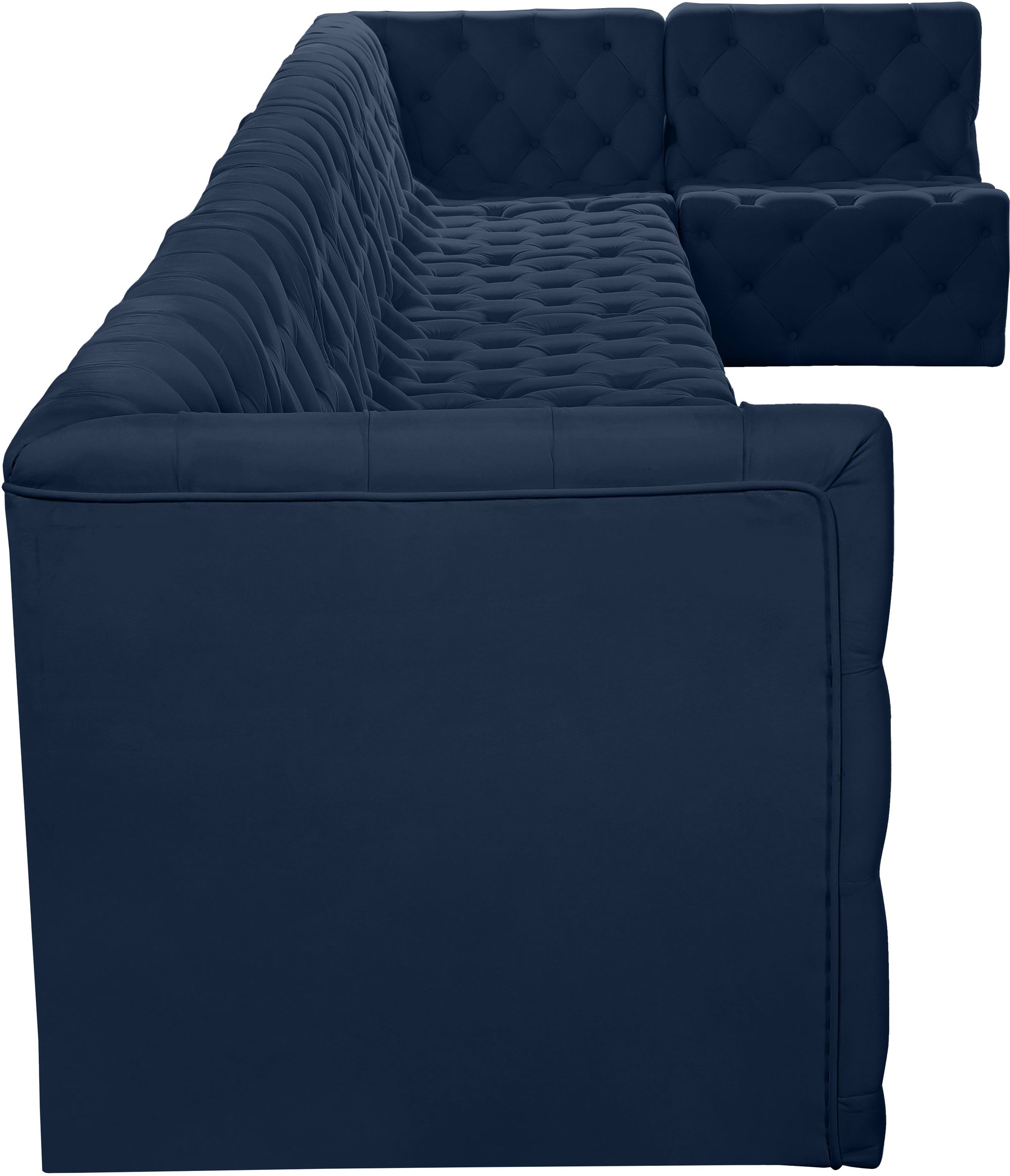 Tuft 186" 8-Piece Velvet Modular Sectional