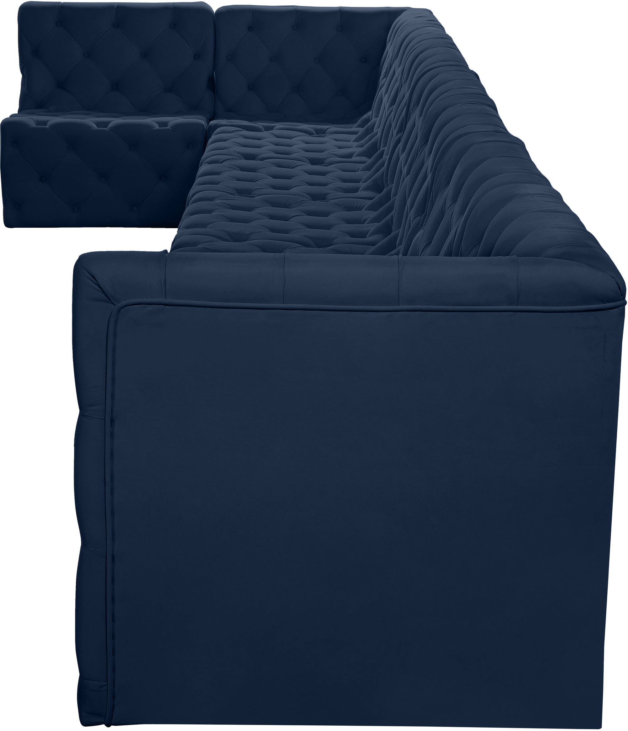 Tuft 186" 8-Piece Velvet Modular Sectional