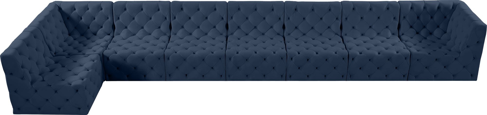 Tuft 186" 8-Piece Velvet Modular Sectional
