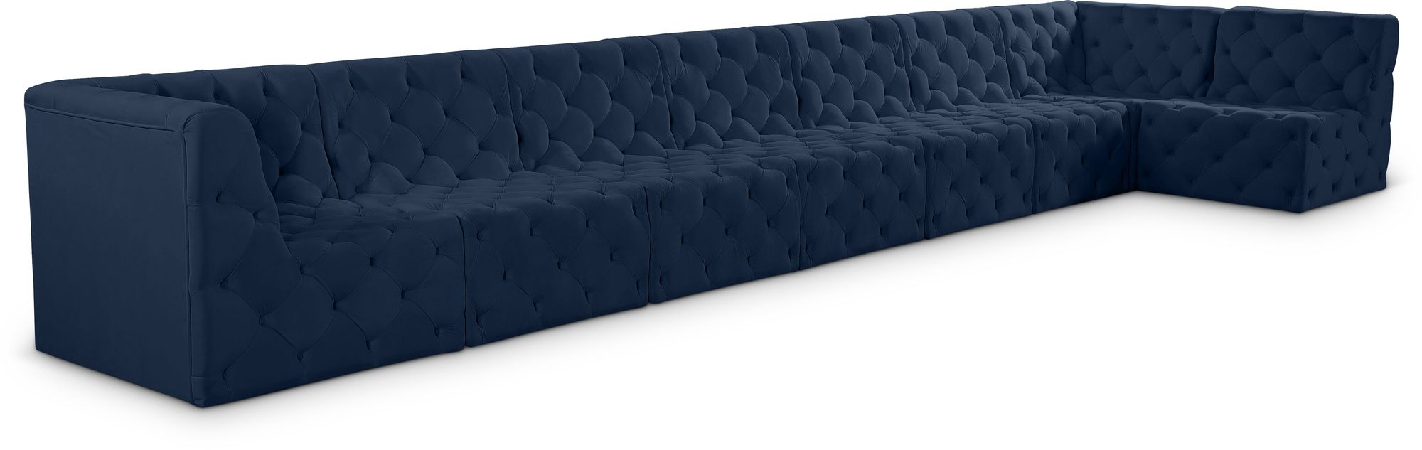 Tuft 186" 8-Piece Velvet Modular Sectional