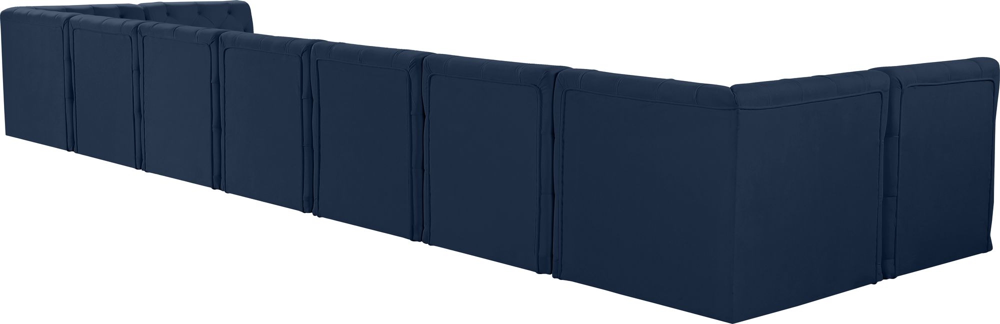 Tuft 215" 9-Piece Velvet Modular Sectional