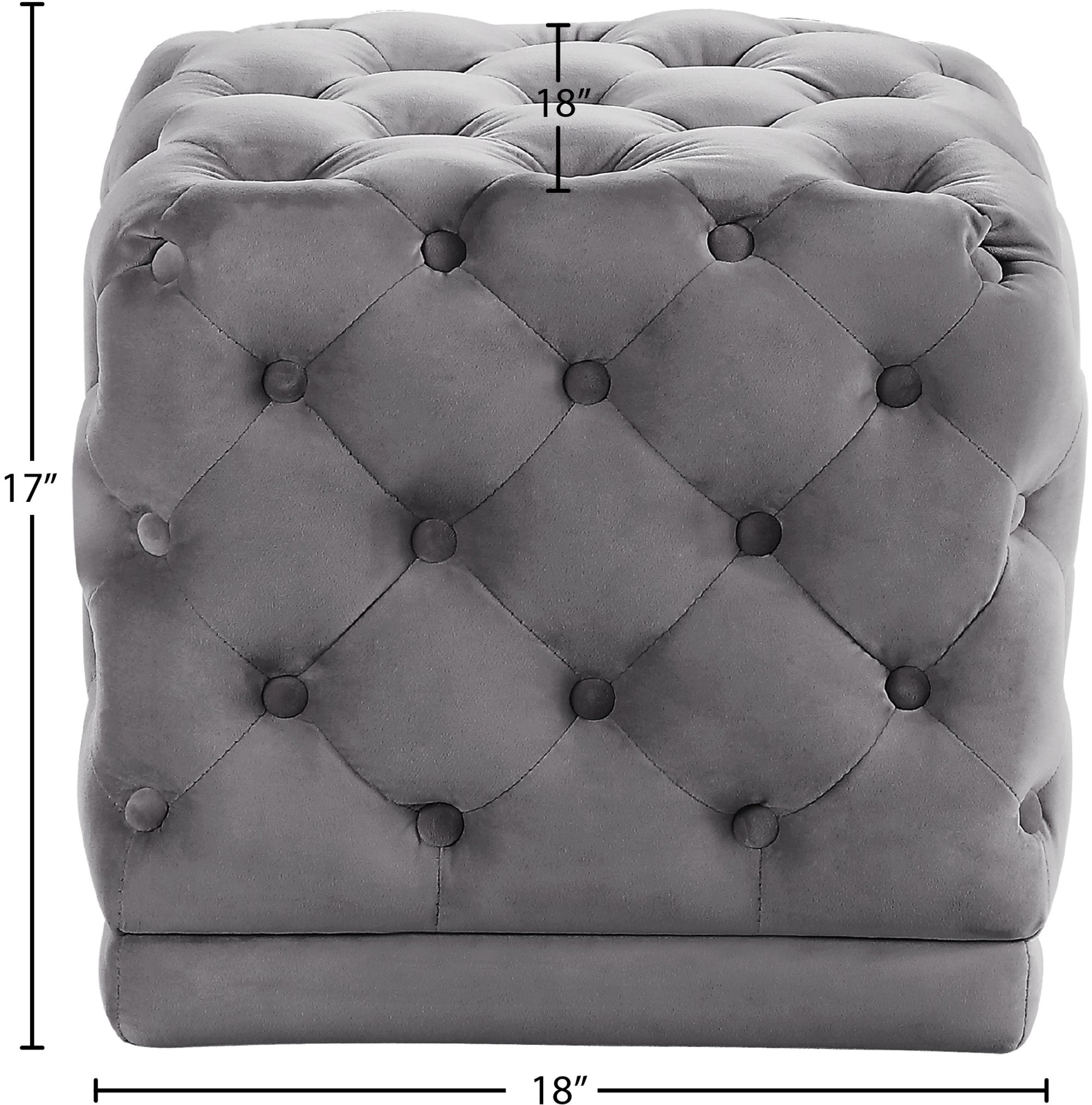 Stella Velvet Ottoman/Stool